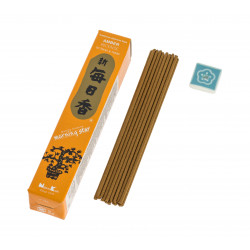 Box of 50 Japanese incense sticks, MORNING STAR AMBER, amber scent