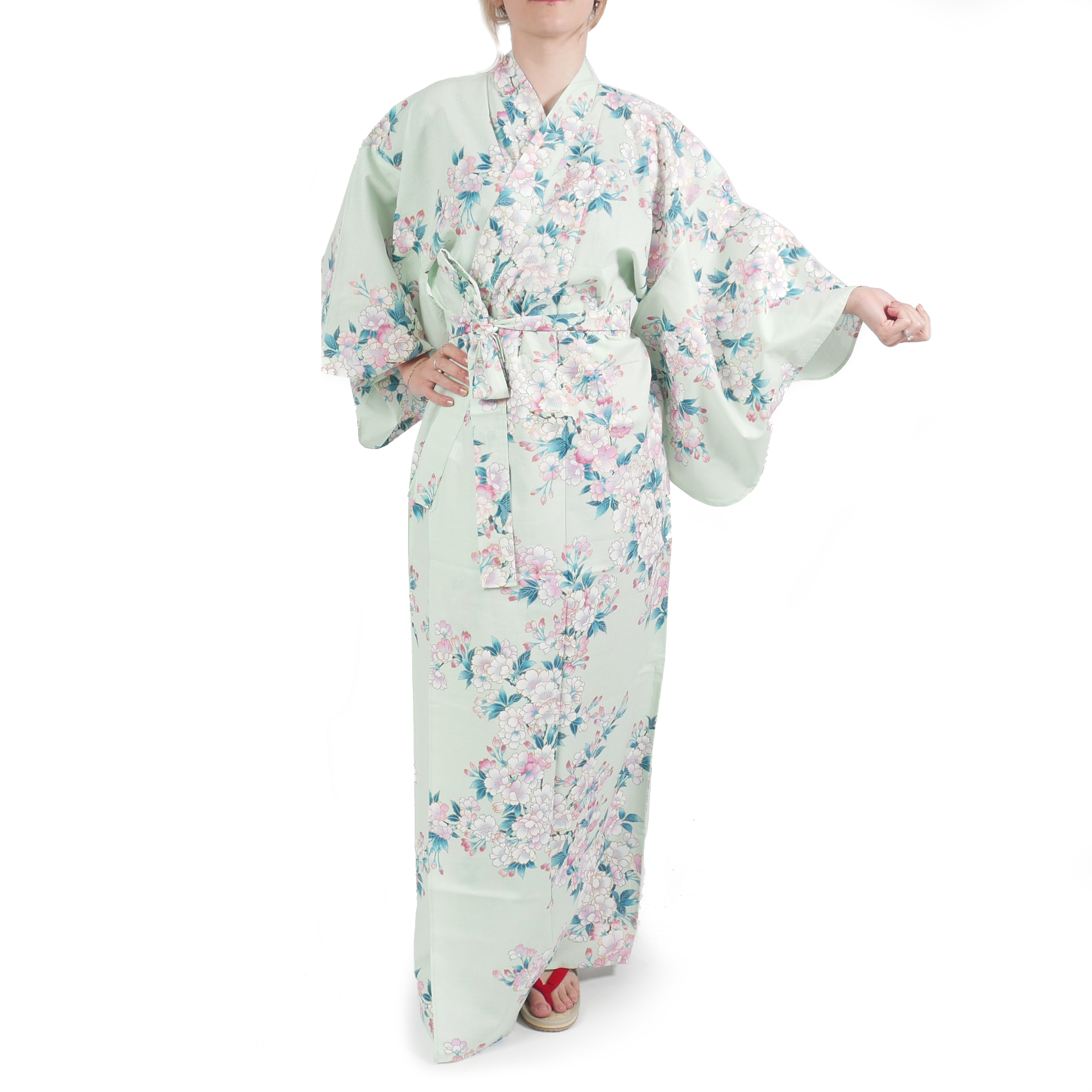 Verschiedene Japanisch Stil Baumwolle Stoff Blumenmuster Traditional Kimono 