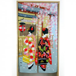 Japanese noren polyester curtain, GEISHA