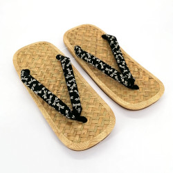 pair of Japanese sandals - Zori straw bamboo for men, TOMBO