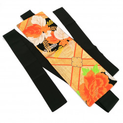 Vintage Japanese silk obi belt, SHITO