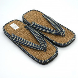 pair of Japanese sandals zori seagrass, LINE 2
